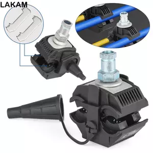 Đầu nối xuyên lỗ cách nhiệt LAKAM, Kẹp cáp 63A / 75A, Thiết bị phân nhánh cáp hình chữ T không chân ngoài trời