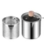 Nồi chiên bằng thép không gỉ 304 Chảo nhỏ đa chức năng Hộ gia đình Chảo sâu Gas Mini có bộ lọc Nồi chiên nhỏ tiết kiệm nhiên liệu 8LEU