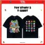 Toy Story 5 In Me 220g Áo thun cotton dày Buzz Woody Jessie Bo Peep Lilypad Áo sơ mi đi du lịch gia đình