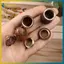 Bình xịt nước hoa treo ô tô bằng gỗ Mini BVY Bình đục lỗ để trang trí tự động và loại bỏ mùi hôi.