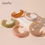 AqToCna Smooth Round Acrylic Cuff Lắc Tay Dành Cho Nữ Vintage Phóng Đại Màu Thạch Smudging Lắc Tay Nhựa Rộng Vòng Tay Phụ Kiện AqToCna
