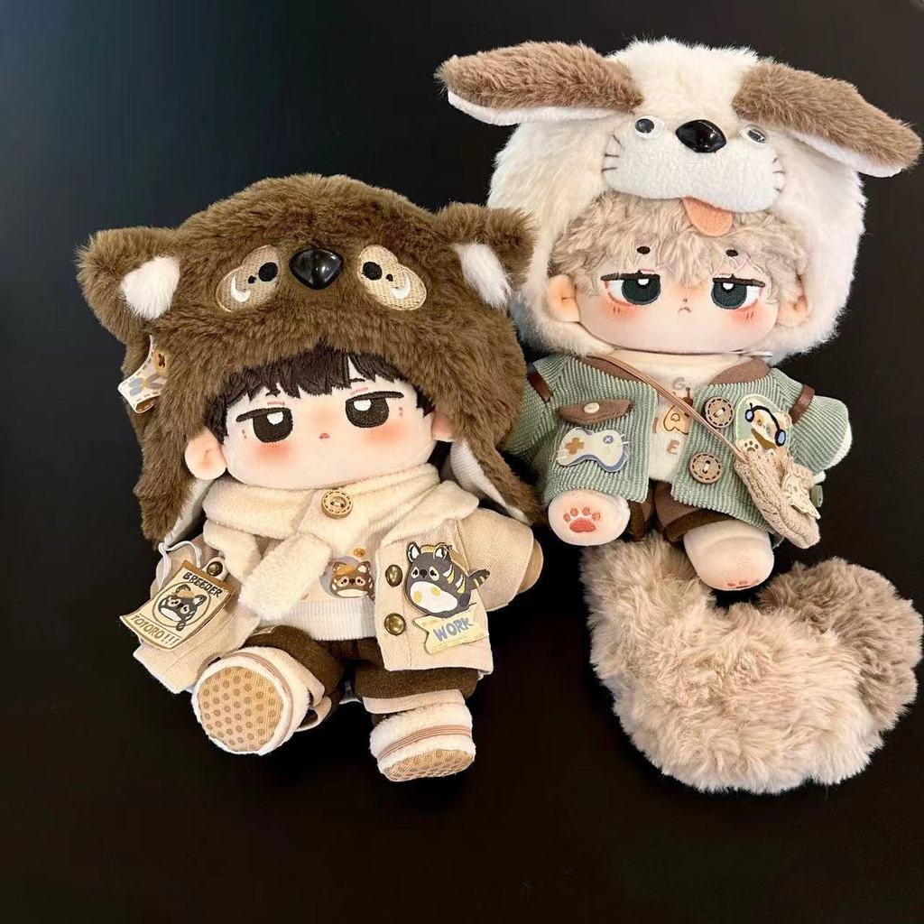 Quần áo búp bê Cotton 20cm Preppy Cool Suit Quần áo trẻ em Không có thuộc tính Búp bê thay thế hàng ngày 6.10