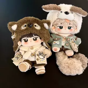 Quần áo búp bê Cotton 20cm Preppy Cool Suit Quần áo trẻ em Không có thuộc tính Búp bê thay thế hàng ngày 6.10