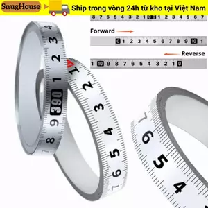 Băng đo SNUGHOUSE, Thước đo băng kim loại dài 1 / 2 / tự dính, Bàn định tuyến tỷ lệ mét bằng thép không gỉ rộng 13MM chống gỉ