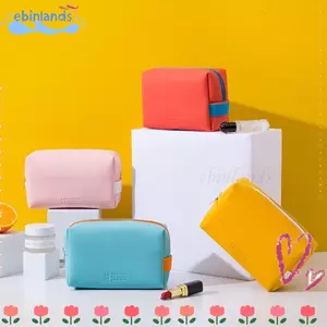 Túi đựng trang điểm du lịch EBINLANDS, Thiết kế đa chức năng Túi đựng mỹ phẩm dung tích lớn, Hộp đựng đồ trang điểm bằng da PU chống thấm nước di động để sử dụng du lịch