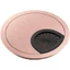 Hộp đi dây bàn làm việc hợp kim kẽm tròn 50mm, nắp giảm chấn, nắp lật che lỗ đi dây