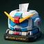 Cùng Ngày Giao Hàng Chủ Đề Gundam Mecha Khăn Giấy Hộp Bảo Quản Phòng Chơi Game Trang Trí Máy Tính Để Bàn Sáng Tạo Hộp Giấy Quà Tặng