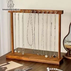 Nhíp Trang Sức Người Tổ Chức Trưng Bày Đứng Gỗ Chắc Chắn Nelace Treo Mặt Bàn Ra Cho Dây Xích Bông Tai Vòng Tay Trưng Bày Lưu Trữ Ra VN