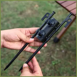Giá đỡ lều di động Ổn định Chống rỉ sét Giá đỡ tán cọc Lều Giá đỡ cần câu cá kouvn