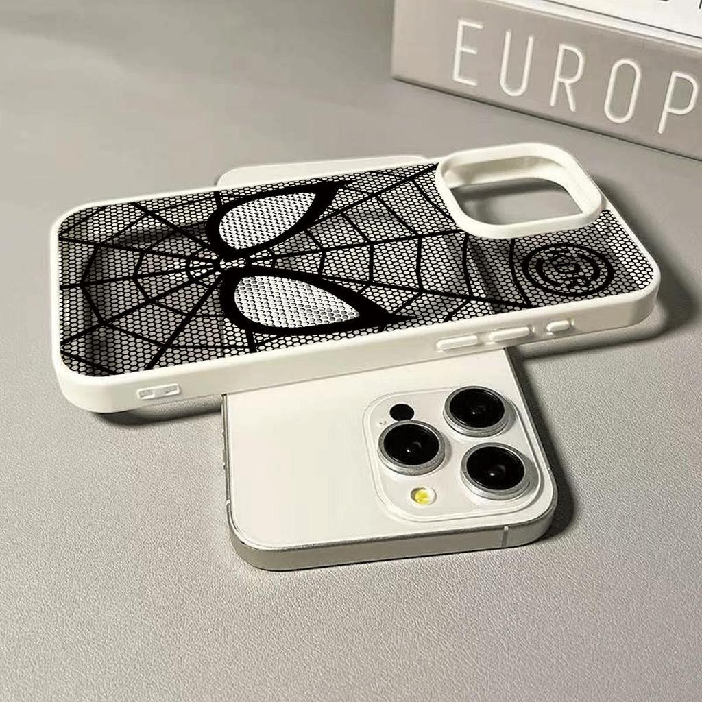 Ốp lưng iPhone 16/15/14/13 Người Nhện Xám Phong Cách Cool Phong Độc Đáo Chống Rơi