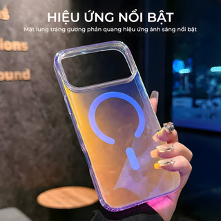 Ốp Lưng Phản Quang iPhone 17 Pro Max  Ốp Sát Máy Tích Hợp Vòng Từ Tính Chống Sốc Cực Tốt