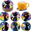 Bộ 6 Miếng Đơn Giản Phong Cách Gỗ Coaster Bộ Nghệ Thuật Coaster Với Chống Trơn Trượt Coaster Bảo Vệ Máy Tính Để Bàn Quà Tặng