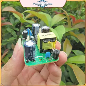 Bộ chuyển đổi bảng cấp nguồn AC-DC 100-240V sang 12V 1A Mô-đun cấp nguồn chuyển mạch cách ly.