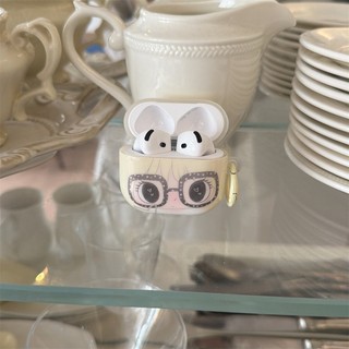 Ins Phổ Biến Xiaoyu Yuy Girl Tai Nghe Dành Cho IPhone AirPods Pro AirPods Pro3 Pro2 AirPods 4 3 2 1 Vỏ Tai Nghe Không Dây Apple IMD Chic