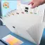 CANAMEK Trong Suốt Chèn Thư Mục Tập Tin A4 Túi Tài Liệu Mở Rộng Nhiều Lớp Thư Mục Holde Cho Trường Học Văn Phòng Văn Phòng Phẩm CSF