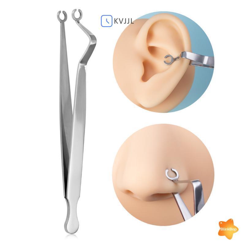 [KvJJL-t] Dụng cụ kẹp kẹp xỏ khuyên bằng thép không gỉ Lip Nail Earring Puncture Clip Mở Đóng tai Mũi vách ngăn Cơ thể Công cụ xỏ khuyên mới