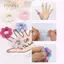 PNPIA- 5 Bộ Giảm Căng Thẳng Ngón Tay Lo Âu Nhẫn Dành Cho Nữ Có Thể Điều Chỉnh Cảm Giác Spiky Hạt Thư Giãn Làm Tĩnh Fidget Máy Mát Xa Ngón Tay