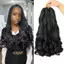 Springevenstar 20 Inch Pre Co Giãn Bouncy Locs Bện Tóc Tổng Hợp Rời Xoăn Phần Mở Rộng Cho Người Mỹ gốc Phi Mặc Springevenstar