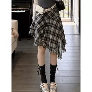 Váy ôm sát lưng cao ôm hơn Váy không đều cổ điển Váy chữ a ngang cổ điển