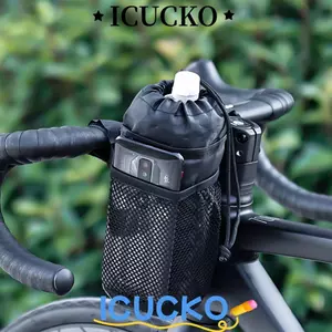 Túi đựng bình nước xe đạp ICUCKO, Giá đỡ cốc xe đạp nhẹ đa năng, Giá đỡ cốc xe đạp dung tích lớn chống nước