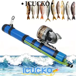 Cần xúc tác câu cá ICUCKO, Máy câu cá xúc tác di động nhỏ gọn, Máy câu cá nhẹ bền bỉ có thể mở rộng chuyên nghiệp Máy câu cá, Máy câu cá nước ngọt