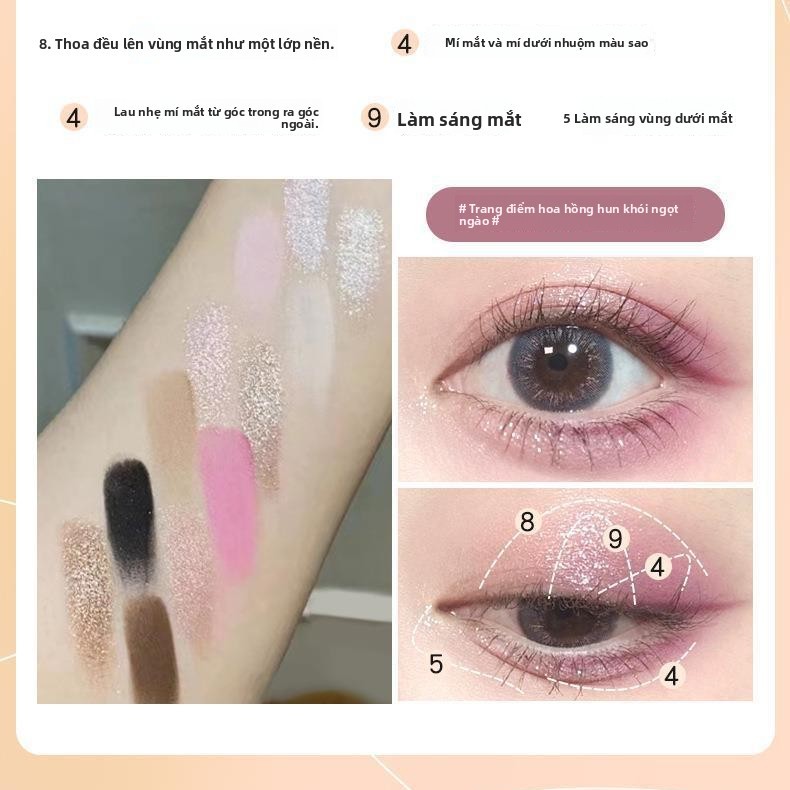 Hàn Quốc 12 màu Eyeshadow Disk | Màu sắc tự nhiên, mờ, bão hòa thấp, màu đất bóng mắt | Thích hợp cho sinh viên sử dụng | Matte Eyeshadow Disk