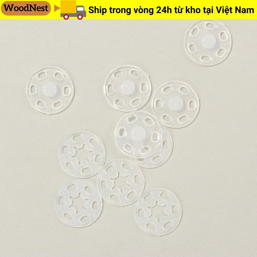 WOODNEST 100 Chiếc Nút Bấm Nhựa Snap Crafts Stud