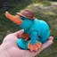 HFTOY 3D In hình thú Platypus Fidget Đồ chơi động vật năng động Đồ chơi thú cưng pha lê linh hoạt được khớp nối đầy đủ Đồ chơi mỏ vịt cho người lớn Đồ chơi Fidget cho bệnh tự kỷ ADHD Trang trí văn phòng tại nhà ~