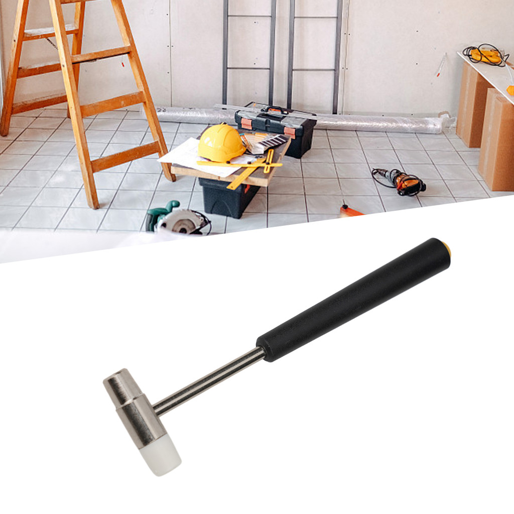 [Cosyh] Dụng cụ sửa chữa búa nhỏ Búa cao su kim loại DIY Đầu đôi để sửa chữa đồng hồ