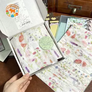 CANAMEK 10 Tờ Giấy Hoa Trắng Bó Hoa Giấy Gói Hoa Giấy Gói Giấy Bánh Nướng Bánh Quà Tặng CSF