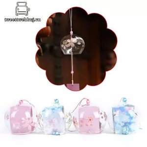 Nhíp 1 Kính Chuông Gió Treo Thủ Công Chuông Gió Trang Trí Nhà Họa Tiết Sakura VN