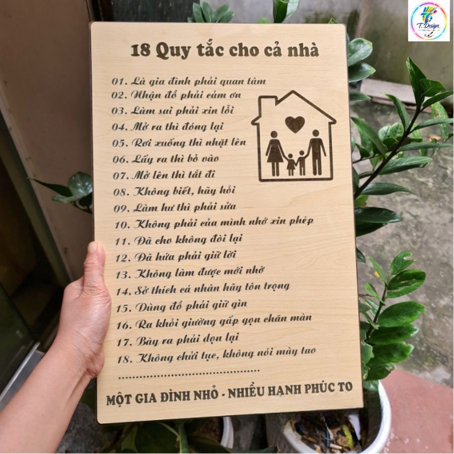 Tranh treo tường gia đình ý nghĩa fomex cung 5mm, nhiều kích thước lựa chọn cho không gian sống thêm ấm áp.