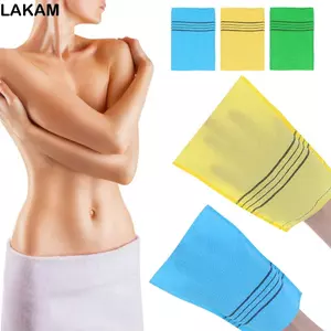 LAKAM 1 / 3 / 5 / 10 Chiếc Găng Tay Tắm Sạch Da Mịn Cực Thoải Mái Bền Massage Tắm Chà
