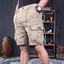 Quần short chở hàng rời nhiều túi dành cho nam, quần short năm điểm thẳng thể thao mùa hè