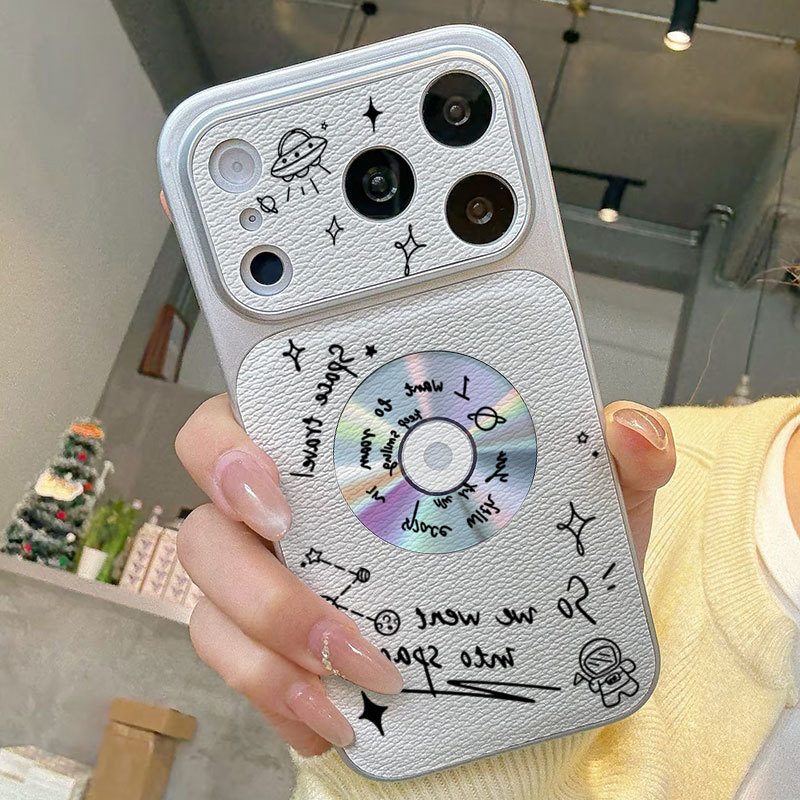 Ốp lưng iPhone Họa tiết da mạ không gian họa tiết iPhone 17 16 15 14 13 12 11 Pro Max Plus Max