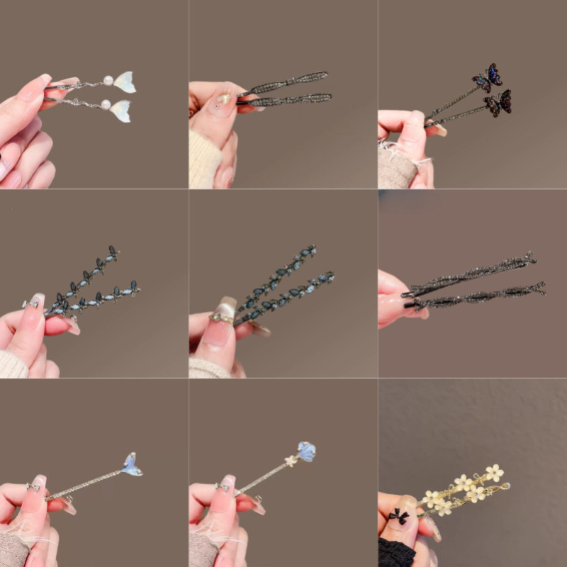 MAUROPOLI Cao Cấp Kim Cương Giả Thiết Kế Niche Cảm Giác Nổ Tinh Tế Nhấp Nháy Kim Cương Hoa Kẹp