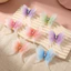 GUSTAVA Organza Vải Bướm, Màu Gradient Mờ Bướm Táo, Bốn Lớp DIY Thủ Công Trang Trí Bướm Trang Trí