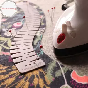 Hodou Silicone Hemmer Dụng cụ may chuyên nghiệp Thước viền May Dụng cụ phụ trợ Nhiều màu VN