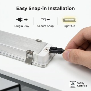 Đèn LED hình chữ nhật SMVP 12V 220V 6W Ánh sáng trắng 6000K Thích hợp cho Range Hood