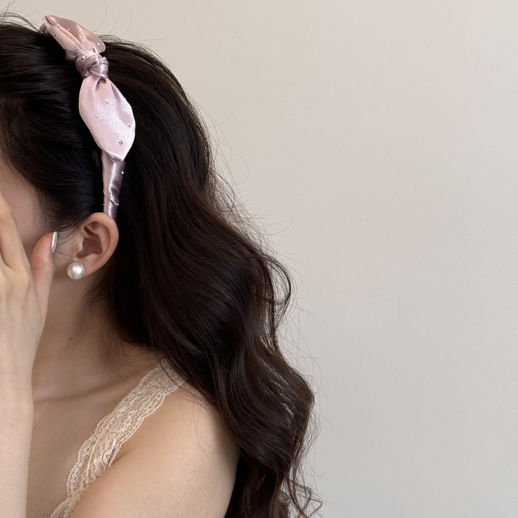 Băng đô nơ kim cương giả lấp lánh Băng đô nữ tinh tế