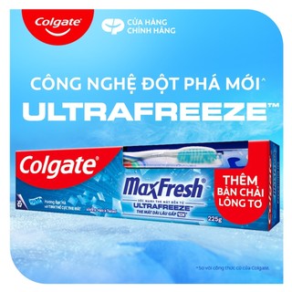 Kem đánh răng Colgate Maxfresh bạc hà the mát 225g/tuýp tặng bàn chải