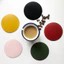 Màu Trơn Trà Coaster Đơn Giản Sáng Tạo Tròn Coaster Chống Trơn Trượt Chống Thấm Nước pu Da Cà Phê Coaster Hai Mặt Cách Nhiệt Pad GK6P