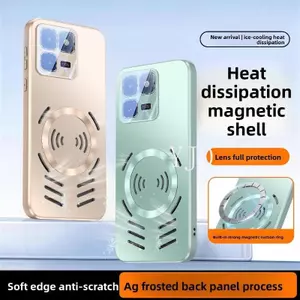 YJD Ốp Lưng Cho Vivo IQOO 15T Mẫu Mới AG Matte Back Panel Bảo Vệ Ống Kính Từ Tính Tản Nhiệt Thu Hút Từ Tính Vỏ Điện Thoại Chống Rơi