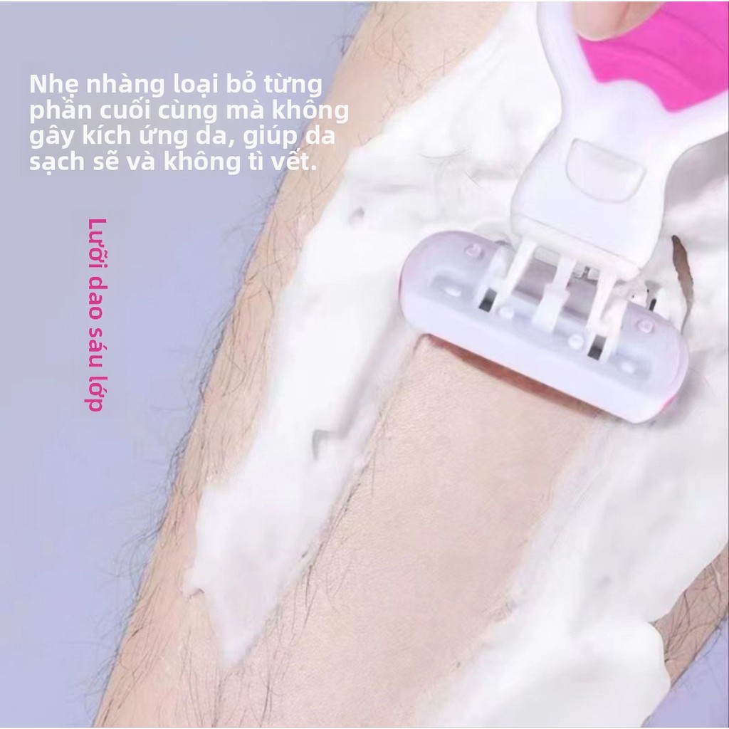 Máy cạo râu nách dành cho nữ-Safe No Scratch Flip Design-Có thể sử dụng toàn thân (Bao gồm cả khu vực Bikini)