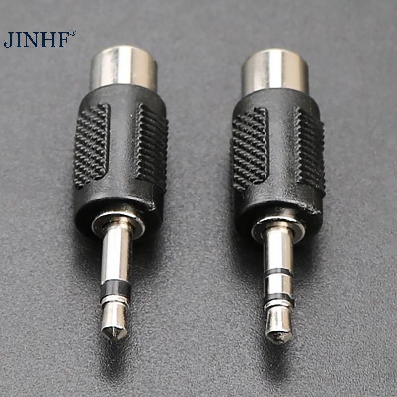 JINHF 1 Mono Kênh Kép Cắm 3.5 Sang AV Adapter 3.5 Mm Đầu Âm Thanh Nam Sang Sen RCA Nữ Ja Đầu Chuyển Đổi HOT