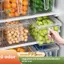 CANAMEK 1Pc Nhựa Trong Suốt Tủ Lạnh Hộp Bảo Quản Nhà Bếp Tủ Lạnh Tổ Chức Cho Rau Củ Quả Trứng Thực Phẩm Gia Đình Tươi Hộp Đựng CSF