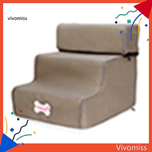 Chó Nhỏ Mèo Thú Cưng 3 Bước Có Thể Tháo Rời Chống Trơn Trượt Leo Thang Giường Có Thể Tháo Rời
