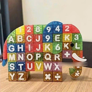 SET 40 KHỐI NAM CHÂM CHỮ SỐ VUÔNG, ĐỒ CHƠI GHÉP HÌNH THÚ VỊ CHO BÉ