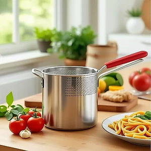 Nồi chiên đa chức năng bằng thép không gỉ Hộ gia đình Chảo dầu nhỏ Dây chiên chảo Nồi cảm ứng Nồi chiên nhỏ tiết kiệm nhiên liệu