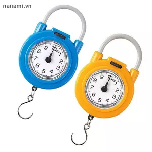 Cân cơ treo di động 10kg Hành lý cá Cân nhà bếp treo Cân lò xo cầm tay kỹ thuật số có độ chính xác cao [VN]